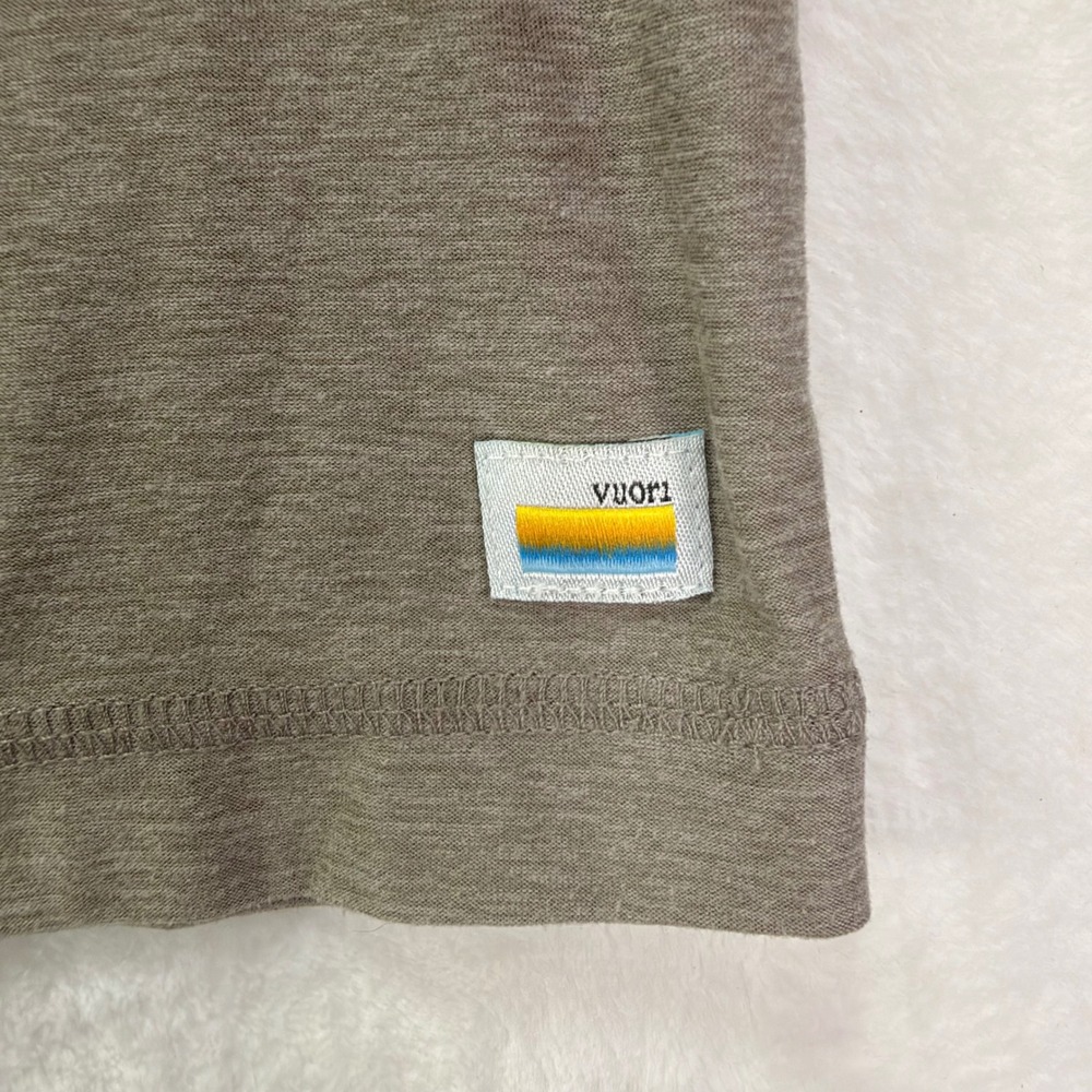 Vuori Strato Performance Shirt Heathered Brown L - Picture 5 of 7